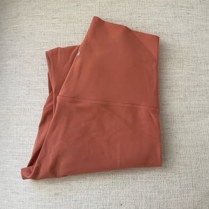 Rust orange lululemon align high rise 28’ leggings